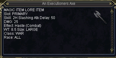 An Executioners Axe
