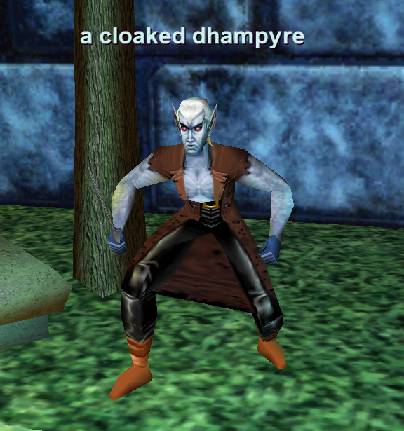 a cloaked dhampyre