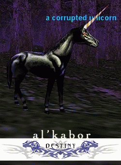 a corrupted unicorn