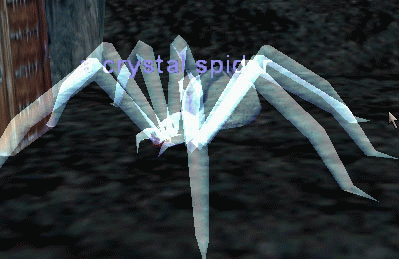 a crystal spider