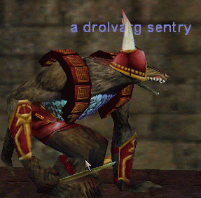a drolvarg sentry
