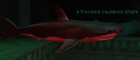 a frenzied cauldron shark