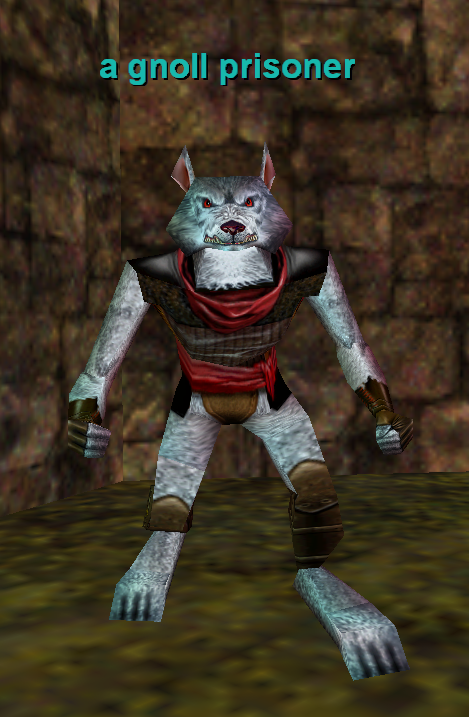 a gnoll prisoner