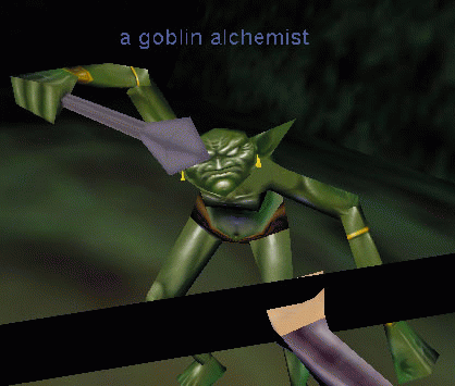 a goblin alchemist