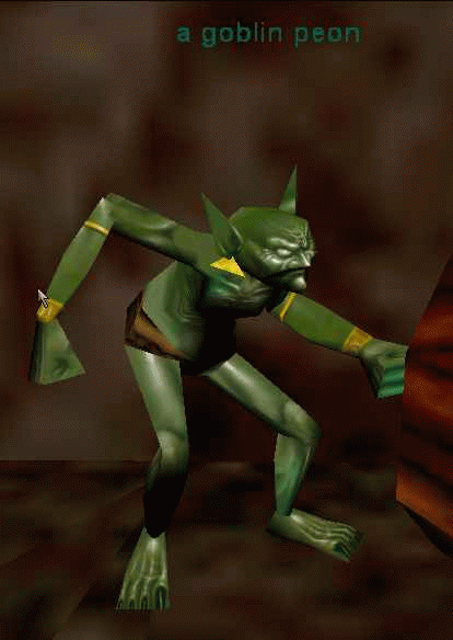a goblin peon
