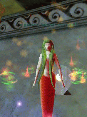 a golden haired mermaid