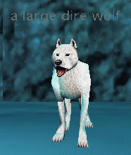 a large dire wolf