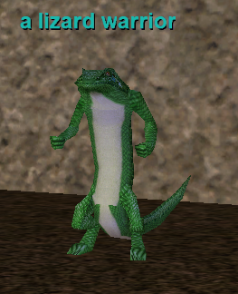 a lizard warrior
