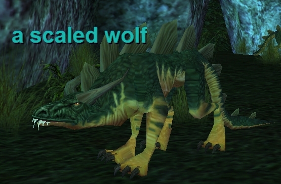 a scaled wolf