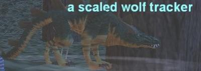 a scaled wolf tracker