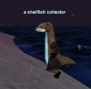 a shellfish collector
