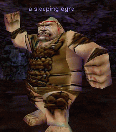 a sleeping ogre