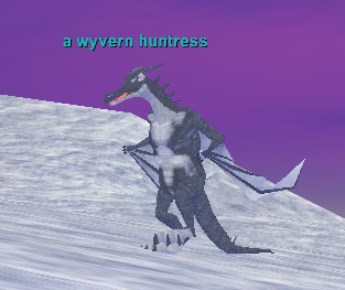 A wyvern huntress