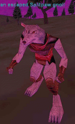 an escaped Splitpaw gnoll