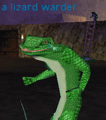 a lizard warder