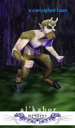 a corrupted faun