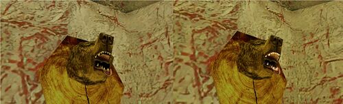 Black teeth on left and Transparent on right