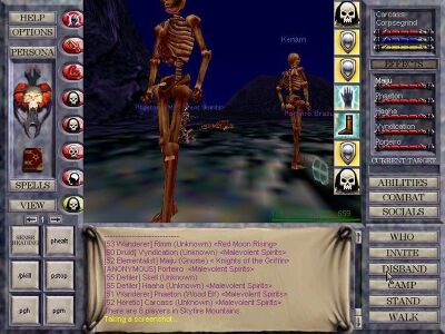 A screenshot of the classic full screen UI