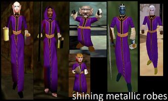 Shining Metallic Robes